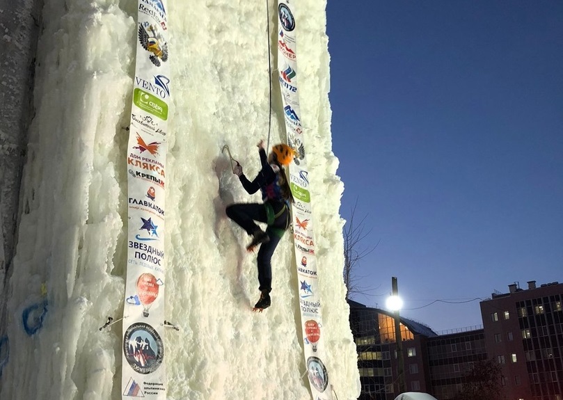 Всероссийские юношеские соревнования по альпинизму (ледолазание) г. Тюмень